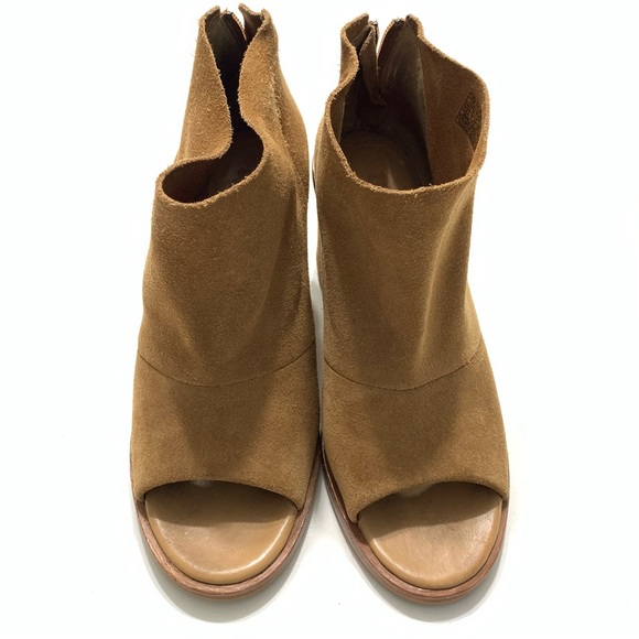 UGG Ginger Open Toe Suede Boot Ankle Bootie - Picture 7 of 16